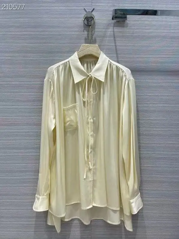 Luxury 100% TWILL SILK Long Shirts 2021 Summer Runway Fashion Office Ladies Party Elegant Single Breasted Asymmetric Blouse
Luxury 100% TWILL SILK Long Shirts 2021 Summer Runway Fashion Office Ladies Party Elegant Single Breasted Asymmetric Blouse