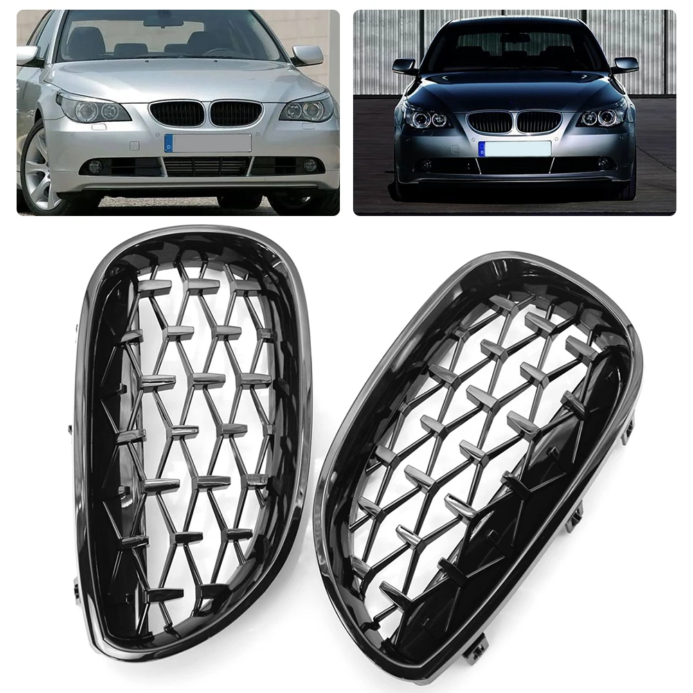 1 Pair Kidney Grille Grill Gloss Black for BMW 5 Series E60 525i 525xi 528i 528xi 530i 530xi 2003-2009 Automobile Accessories 
1 Pair Kidney Grille Grill Gloss Black for BMW 5 Series E60 525i 525xi 528i 528xi 530i 530xi 2003-2009 Automobile Accessories