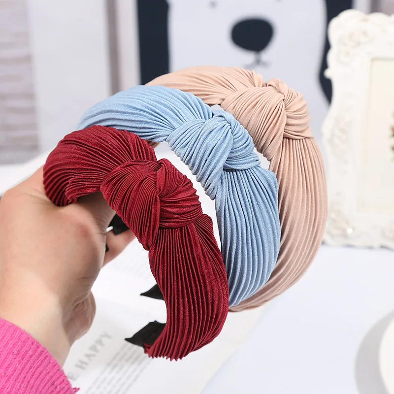 Women Cross Knot Headband Crumpled Cloth Hairbands Handmade Fashion Hair Hoop Girl Hair Band Bezel Hair Accessories
Women Cross Knot Headband Crumpled Cloth Hairbands Handmade Fashion Hair Hoop Girl Hair Band Bezel Hair Accessories