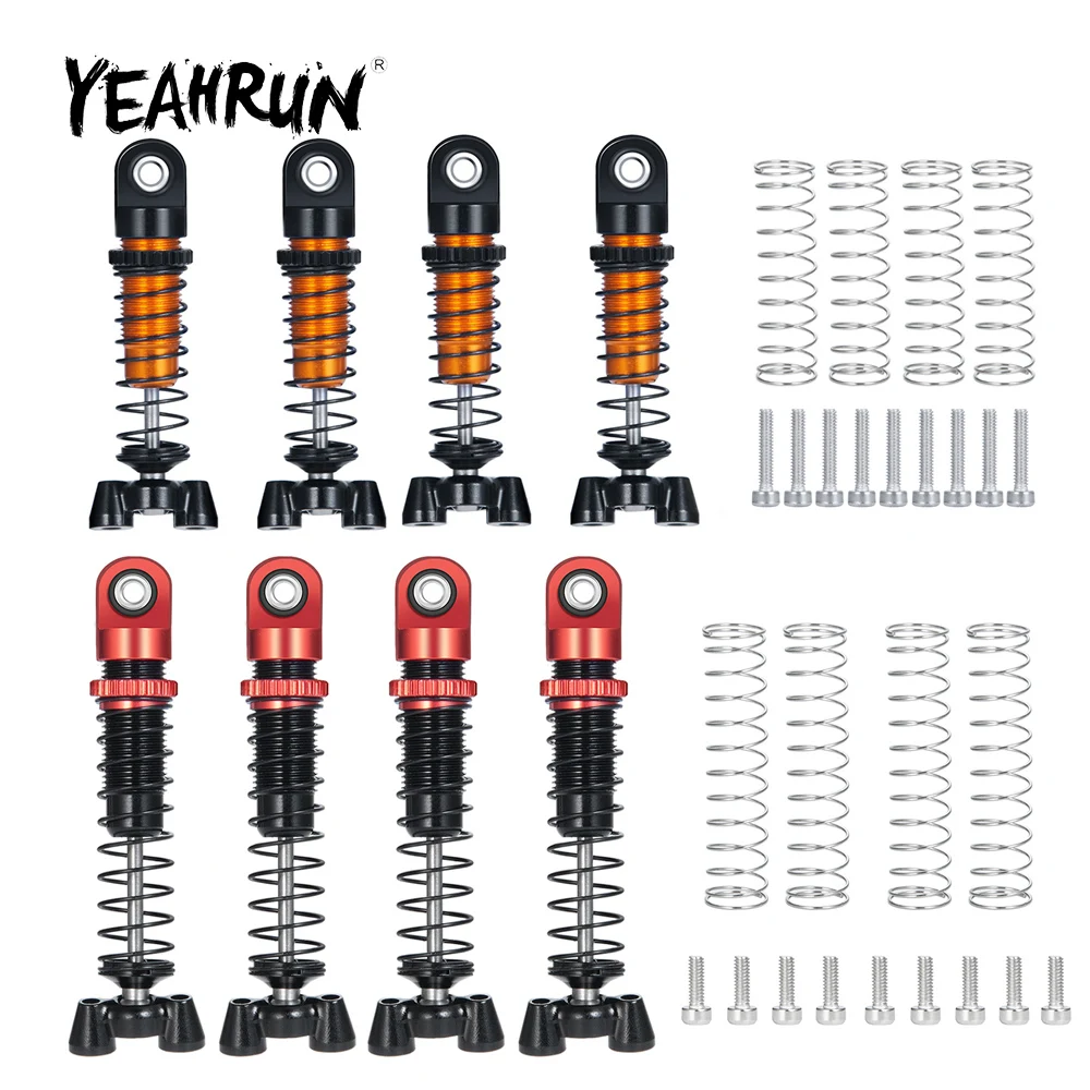 YEAHRUN 4Pcs 37/45mm Metal Alloy Front Rear Adjustable Shock Absorber Damper for Kyosho Jimny JEEP 32521 1/18 RC Car Parts
YEAHRUN 4Pcs 37/45mm Metal Alloy Front Rear Adjustable Shock Absorber Damper for Kyosho Jimny JEEP 32521 1/18 RC Car Parts
