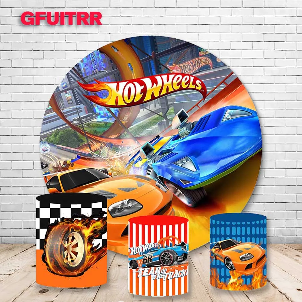 GFUITRR Hot Wheels Racing Car Round Photography Backdrop Boys Happy Birthday Photo Background Blue Circle Vinyl Photo Booth Prop
GFUITRR Hot Wheels Racing Car Round Photography Backdrop Boys Happy Birthday Photo Background Blue Circle Vinyl Photo Booth Prop