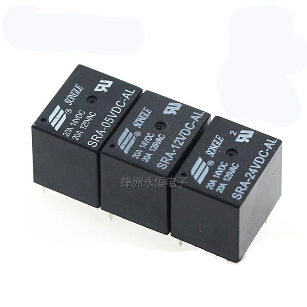 5 шт./Iot силовые реле SRA 05VDC 12VDC 24VDC AL CL T74 20A 4 5Pin|Реле| |