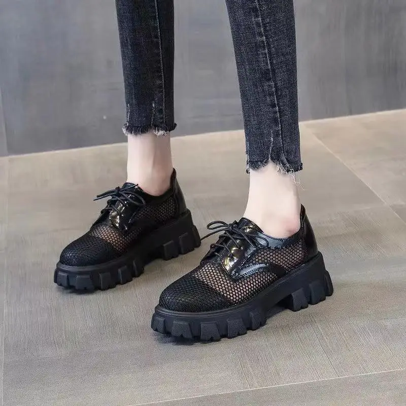 New style ladies breathable mesh platform shoes summer thick-soled loafers flat shoes zapatos mujer
New style ladies breathable mesh platform shoes summer thick-soled loafers flat shoes zapatos mujer
