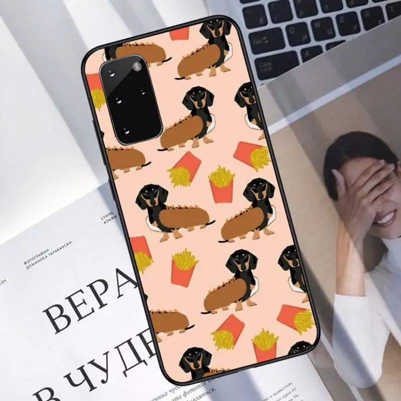 Dachshund Dog Silhouette Phone Case For Samsung A40 A31 A50 A51 A71 A20E A20S S8 S9 S10 S20 Plus note 20 ultra
Dachshund Dog Silhouette Phone Case For Samsung A40 A31 A50 A51 A71 A20E A20S S8 S9 S10 S20 Plus note 20 ultra