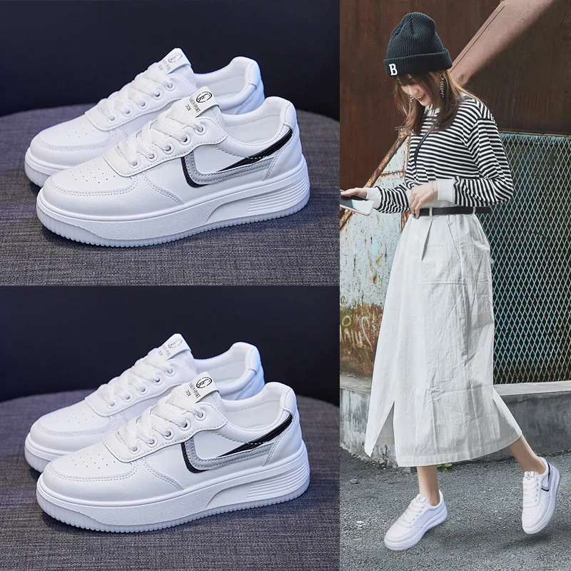 NAKKESHMEN-Little White Shoes Women's 2021 Spring New Versatile Student Running Board Shoes Women's Thick Bottom Muffin
NAKKESHMEN-Little White Shoes Women's 2021 Spring New Versatile Student Running Board Shoes Women's Thick Bottom Muffin
