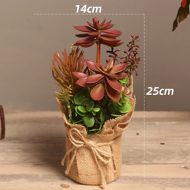 Pastoral Fresh Simulation Potted Plant Bonsai Indoor Living Room Desktop Green Succulent Home Decoration Ornaments Accessories
Pastoral Fresh Simulation Potted Plant Bonsai Indoor Living Room Desktop Green Succulent Home Decoration Ornaments Accessories