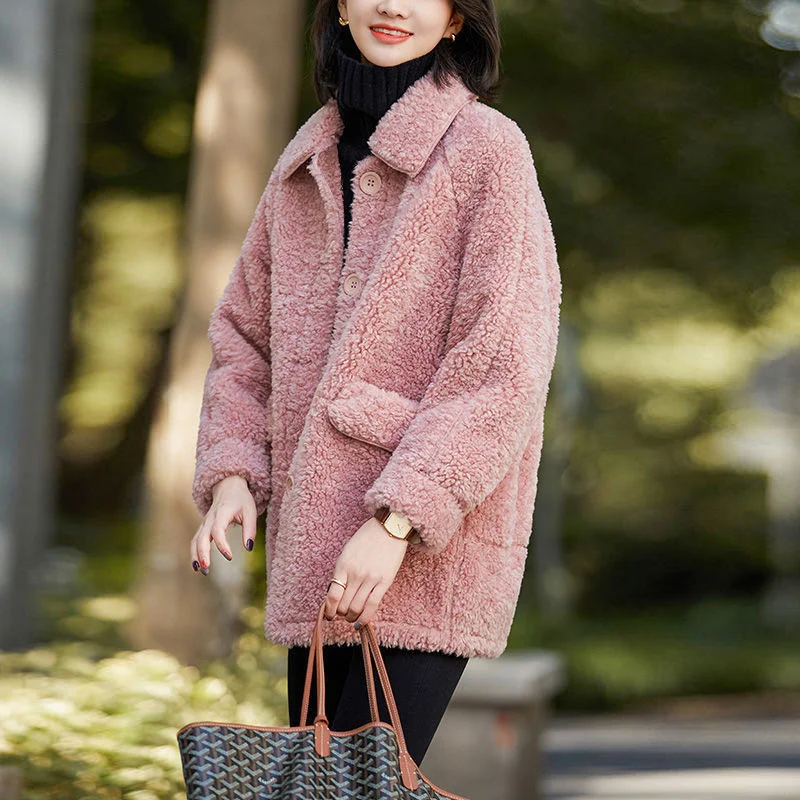 2021 Autumn Winter New Jacket Women's Korean Cashmere Lapel Jacket Harajuku Coat Women Streetwear Gothic Clothes Windbreaker
2021 Autumn Winter New Jacket Women's Korean Cashmere Lapel Jacket Harajuku Coat Women Streetwear Gothic Clothes Windbreaker