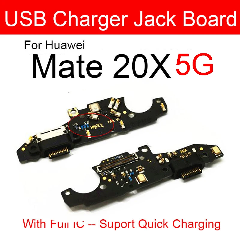 Оригинальная плата для зарядного устройства с разъемом USB Huawei Mate 20X 4G 5G 20 X