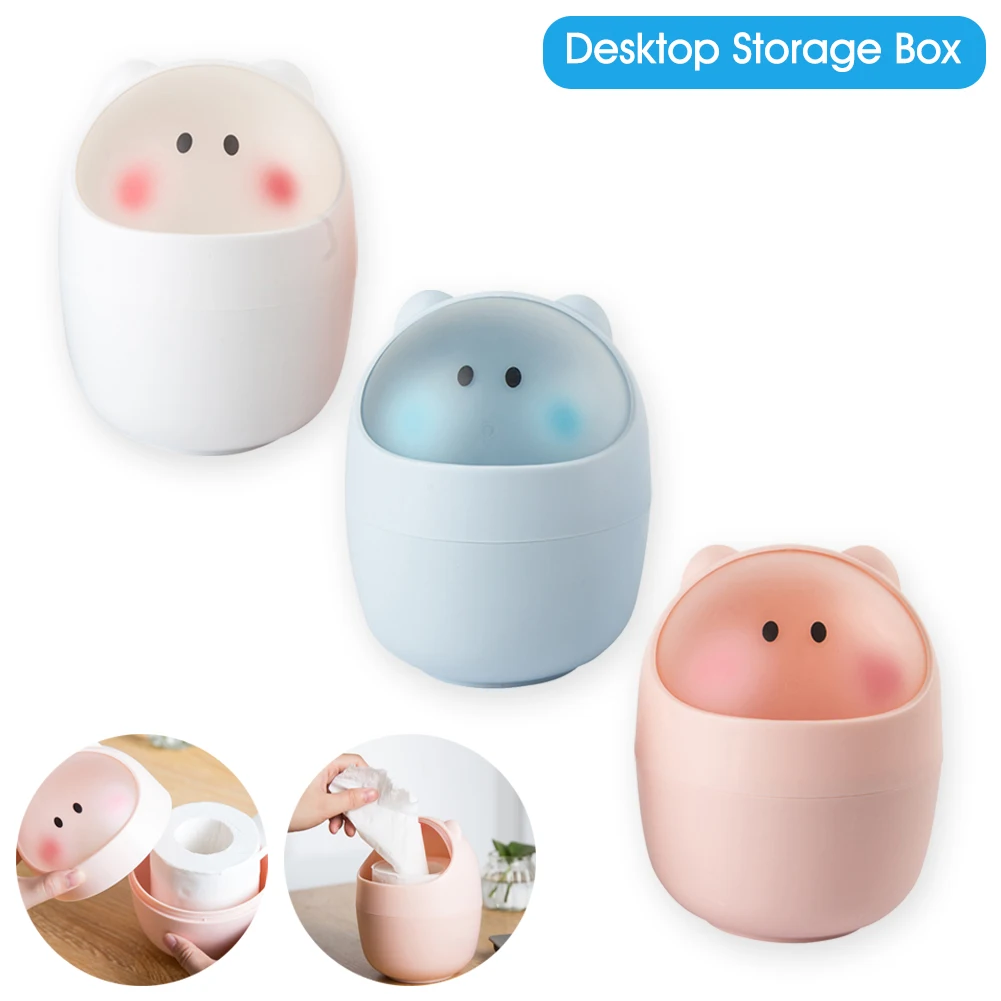 Desktop Cute Trash Can with Flip Lid Kitchen Bathroom Plastic Waste Bin Mini Garage Can for Home Office Small Paper Basket
Desktop Cute Trash Can with Flip Lid Kitchen Bathroom Plastic Waste Bin Mini Garage Can for Home Office Small Paper Basket