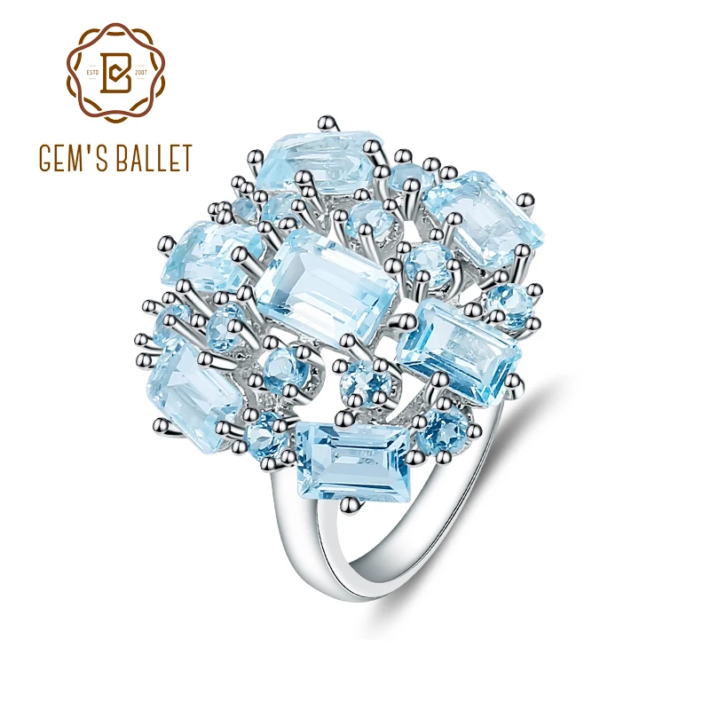 GEM'S BALLET Sky Blue Topaz Natural Gemstone Rings Genuine 925 sterling silver Wedding Engagement Jewelry For Women Gift
GEM'S BALLET Sky Blue Topaz Natural Gemstone Rings Genuine 925 sterling silver Wedding Engagement Jewelry For Women Gift