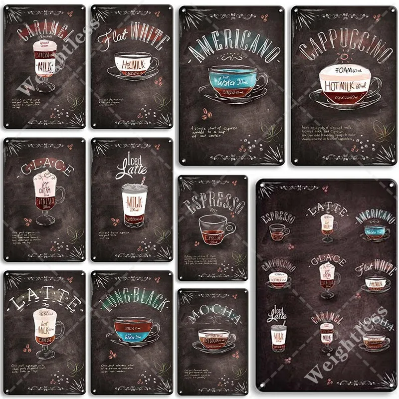 Coffee Tin Sign Vintage Metal Sign Plaque Metal Vintage Wall Decor for Kitchen Coffee Bar Cafe Retro Metal Posters Iron Painting
Coffee Tin Sign Vintage Metal Sign Plaque Metal Vintage Wall Decor for Kitchen Coffee Bar Cafe Retro Metal Posters Iron Painting