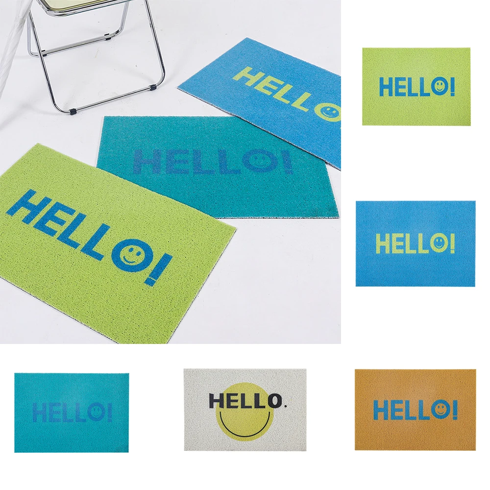 Colorful Hello Printed Hallway Doormats Carpet PVC Silk Loop Floor Entrance Mats Carpet For Bathroom Bedroom Non-Slip Door Mats
Colorful Hello Printed Hallway Doormats Carpet PVC Silk Loop Floor Entrance Mats Carpet For Bathroom Bedroom Non-Slip Door Mats