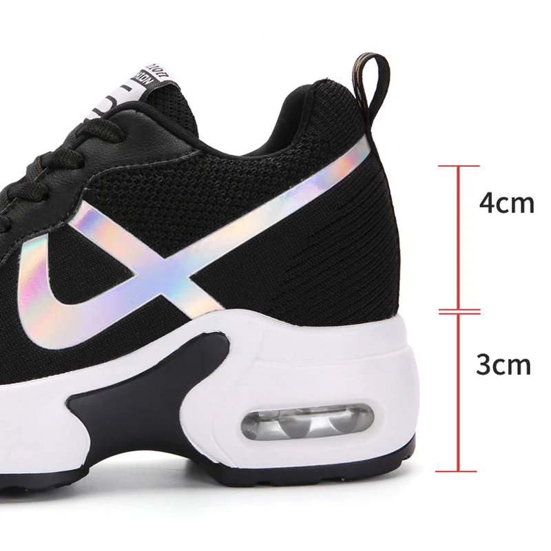 Height Increasing Women's Sneakers Platform Breathable Casual Shoes Air Heel Lace Up Ladies Leisure Shoes Fashion Sneakers
Height Increasing Women's Sneakers Platform Breathable Casual Shoes Air Heel Lace Up Ladies Leisure Shoes Fashion Sneakers