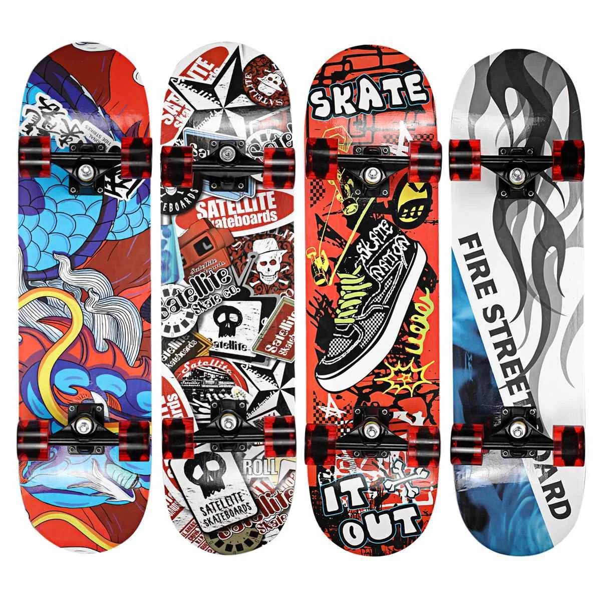 32 Inch 4 Wheel Wood Skate Board Portable Mini Cruiser Dance Skateboards Kids Trick Double Rocker Kick Concave Skateboard
32 Inch 4 Wheel Wood Skate Board Portable Mini Cruiser Dance Skateboards Kids Trick Double Rocker Kick Concave Skateboard
