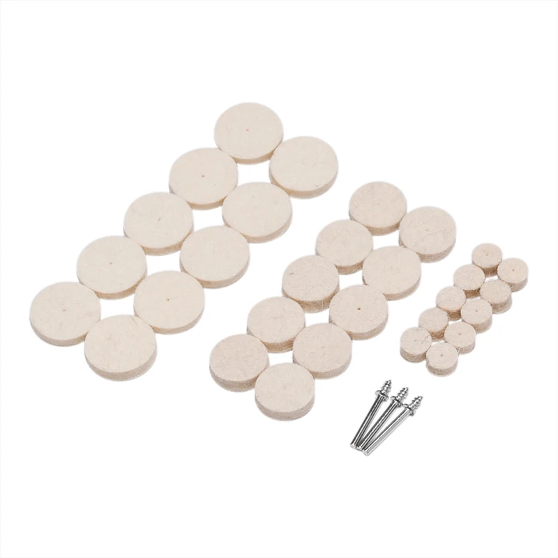 New 33Pcs/Set Soft Felt Polishing Buffing Wheel Mop Pad Compound For Dremel Rotary Polishing Tool
New 33Pcs/Set Soft Felt Polishing Buffing Wheel Mop Pad Compound For Dremel Rotary Polishing Tool
