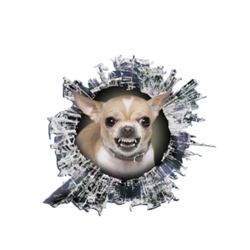 13cm X 12cm 3D Growling Chihuahua Decal Glass Slag Decal Reflective Stickers Waterproof Car Styling Bird Decals Car Accessories
13cm X 12cm 3D Growling Chihuahua Decal Glass Slag Decal Reflective Stickers Waterproof Car Styling Bird Decals Car Accessories