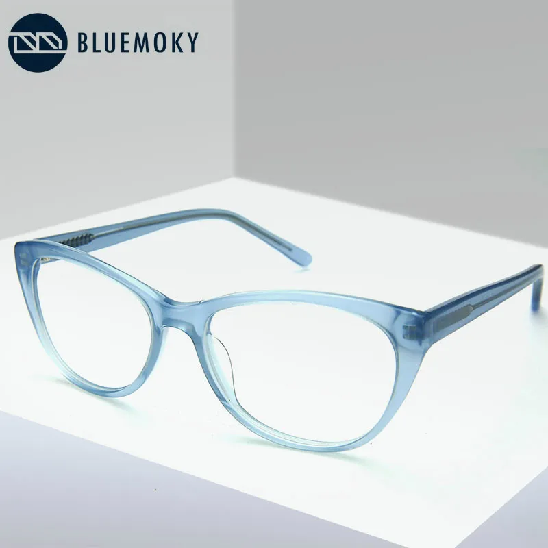 Женские прозрачные оправы для очков BLUEMOKY Cat Eye оптические дальнозоркости