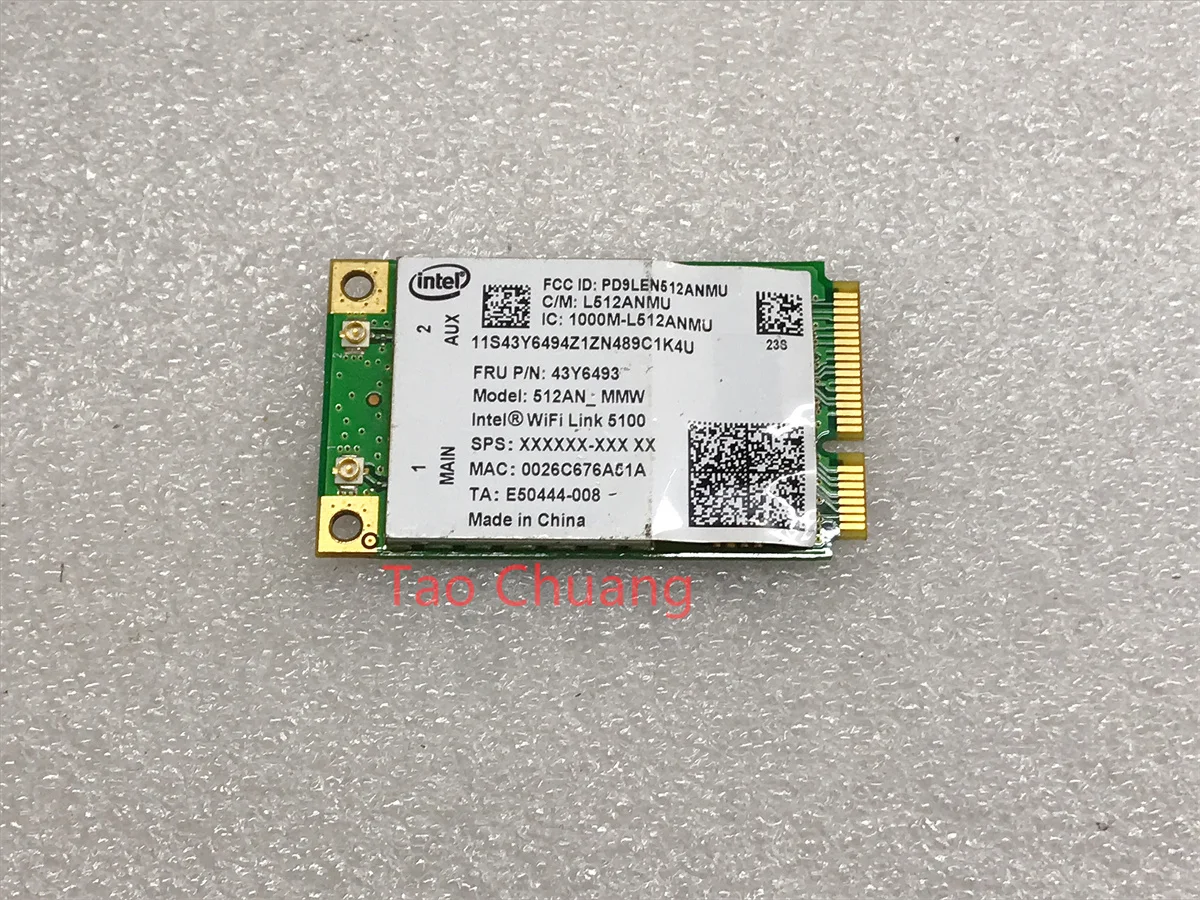Для Lenovo G450L G430A Y450 Y430 Intel WiFi Link 5100 512AN-MMW 300 Мбит/с Mini PCI-E 2 4G & 5G 802 11 abgn сетевая карта FRU