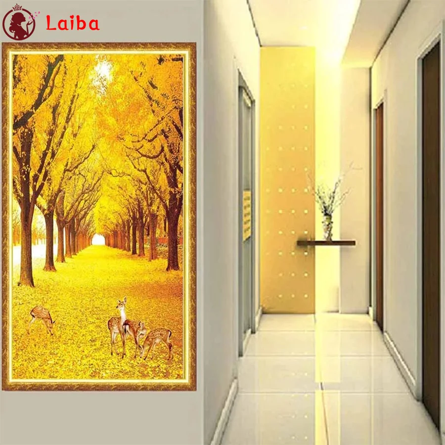 Алмазная мозаика, Осенний пейзаж, желтые деревья, Круглый олень, вышивка крестиком, алмазная живопись, полноразмерный Декор для дома 
Алмазная мозаика, Осенний пейзаж, желтые деревья, Круглый олень, вышивка крестиком, алмазная живопись, полноразмерный Декор для дома