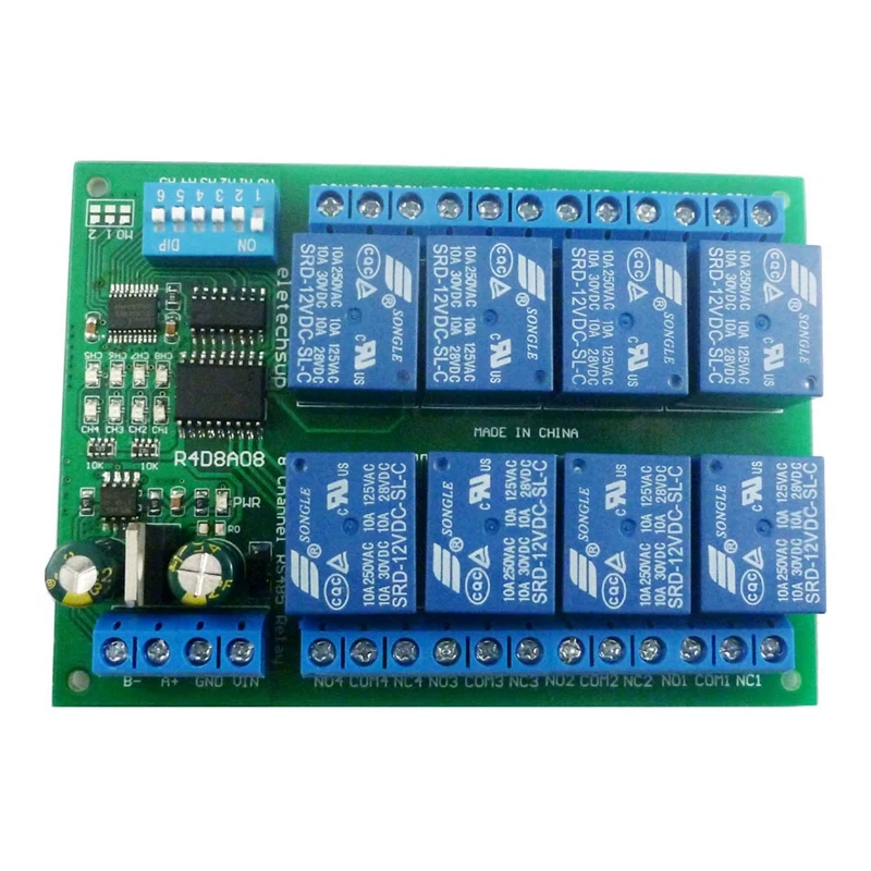 12V 8 канальный твердотельные Реле PLC расширение доска для RTU дистанционного