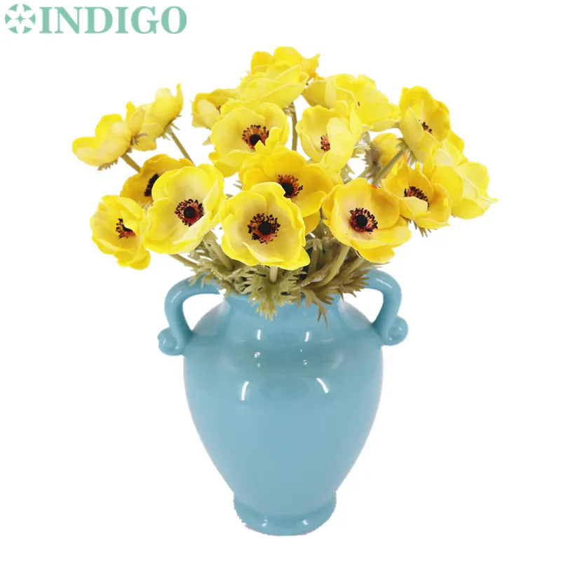 15 Pcs Yellow Anemone Flower Daisy Home Decoration Wedding Artificial Flower Floral Event Party Bouquet Cafe Table Decor INDIGO
15 Pcs Yellow Anemone Flower Daisy Home Decoration Wedding Artificial Flower Floral Event Party Bouquet Cafe Table Decor INDIGO