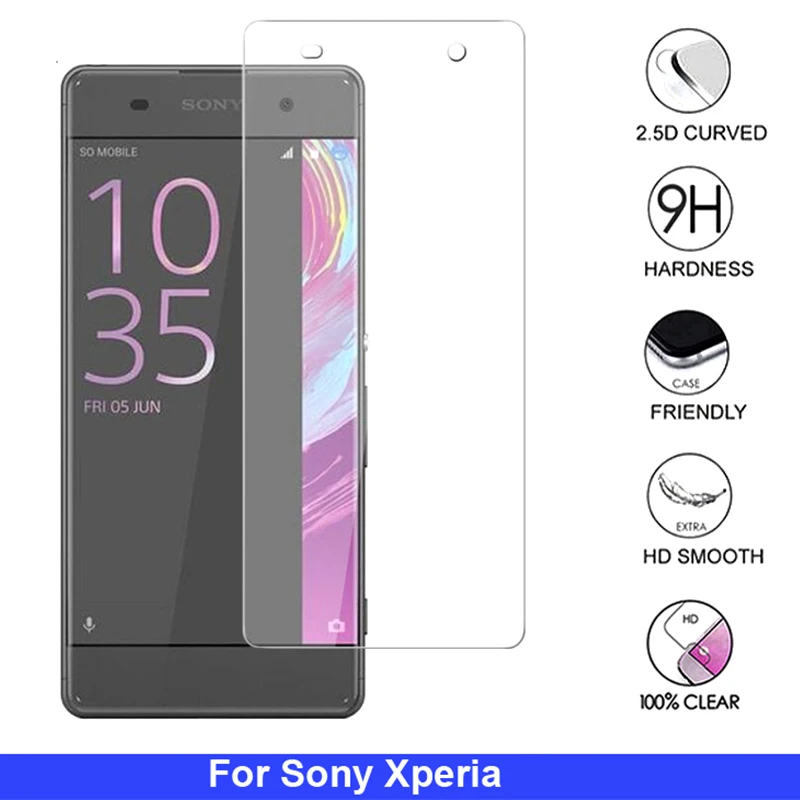 9H HD Защитное стекло для Sony Xperia C3 C4 C5 Dual Smartphone переднее E1 E3 E4 E4g E5 закаленная пленка |