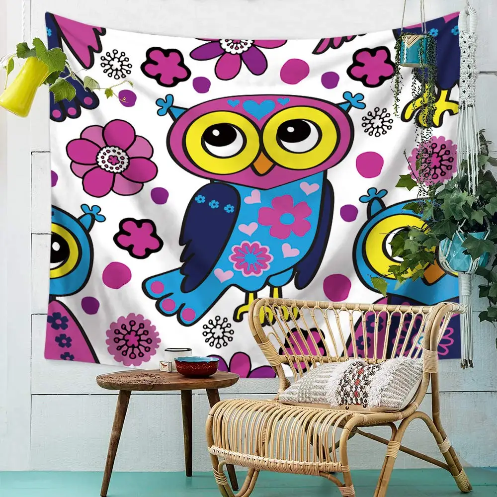 Cartoon Owl Tapestry Girls Boys Room Decoration Wall Hanging
Cartoon Owl Tapestry Girls Boys Room Decoration Wall Hanging