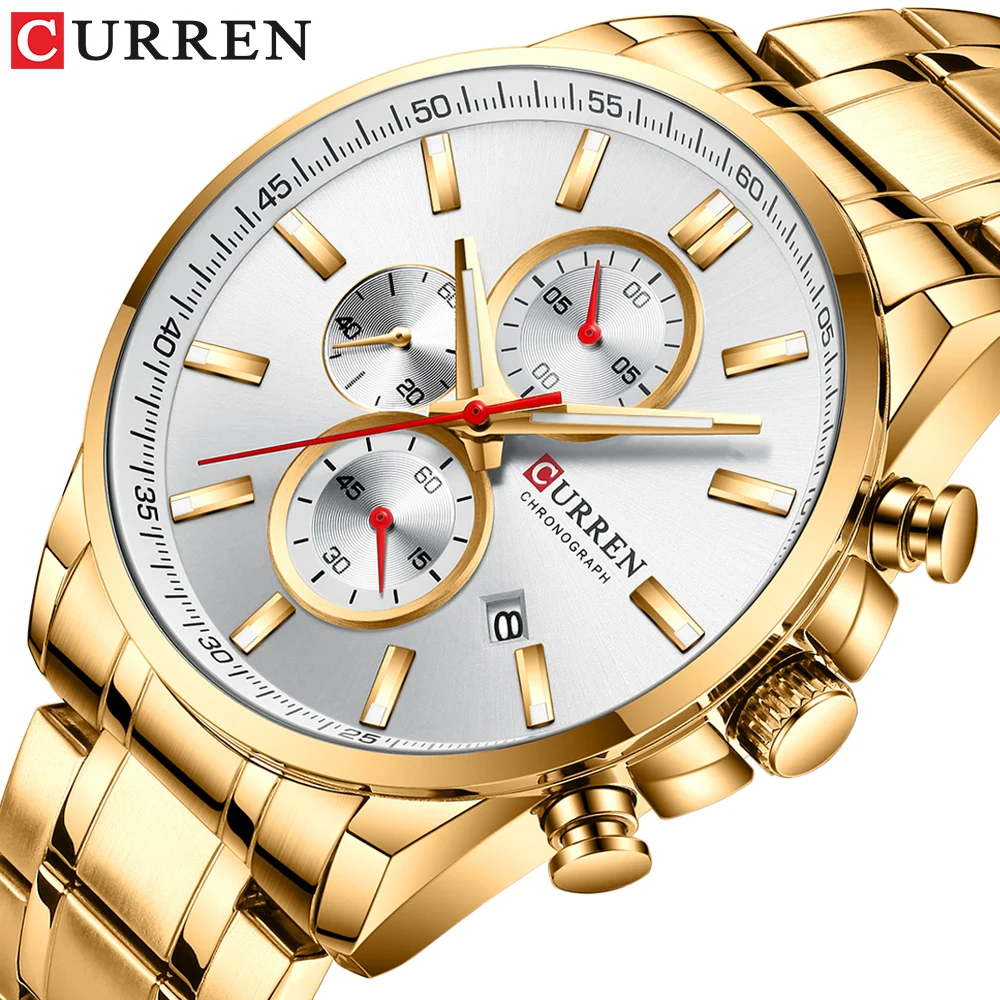 CURREN men Watch Creative Wristwatch male Clock Luxury gold stainless steel Band Wristwatches Clock Montre Homme Reloj Hombre
CURREN men Watch Creative Wristwatch male Clock Luxury gold stainless steel Band Wristwatches Clock Montre Homme Reloj Hombre