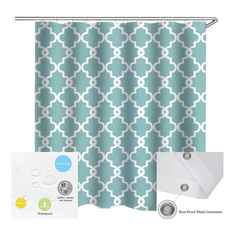 Shower Curtain Bathroom Waterproof And Mildewproof Quick-Drying Geometric Pattern Polyester Fabric Multi-size Shower Curtains
Shower Curtain Bathroom Waterproof And Mildewproof Quick-Drying Geometric Pattern Polyester Fabric Multi-size Shower Curtains