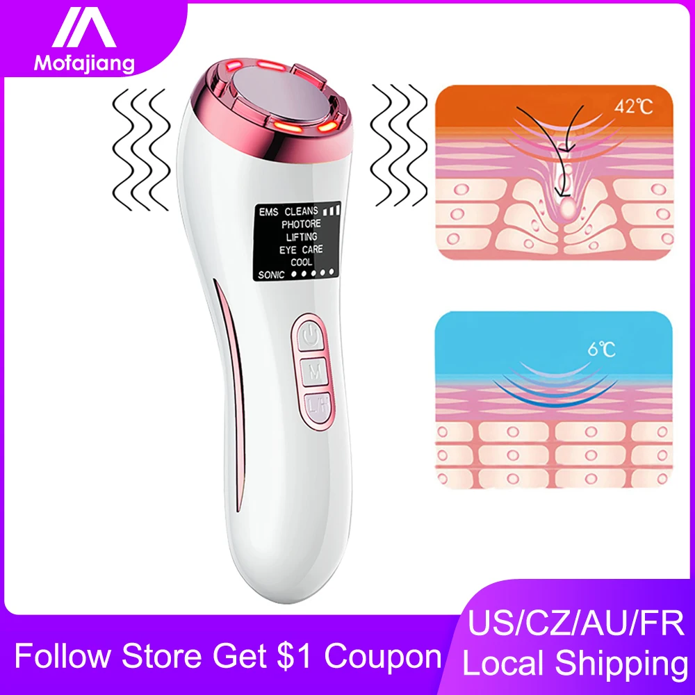 LED Light Machine Ion Therapy EMS Wave Stimulation Massage Face Anti Aging Lift Red Blue Orange Light Skin Rejuvenation Device
LED Light Machine Ion Therapy EMS Wave Stimulation Massage Face Anti Aging Lift Red Blue Orange Light Skin Rejuvenation Device