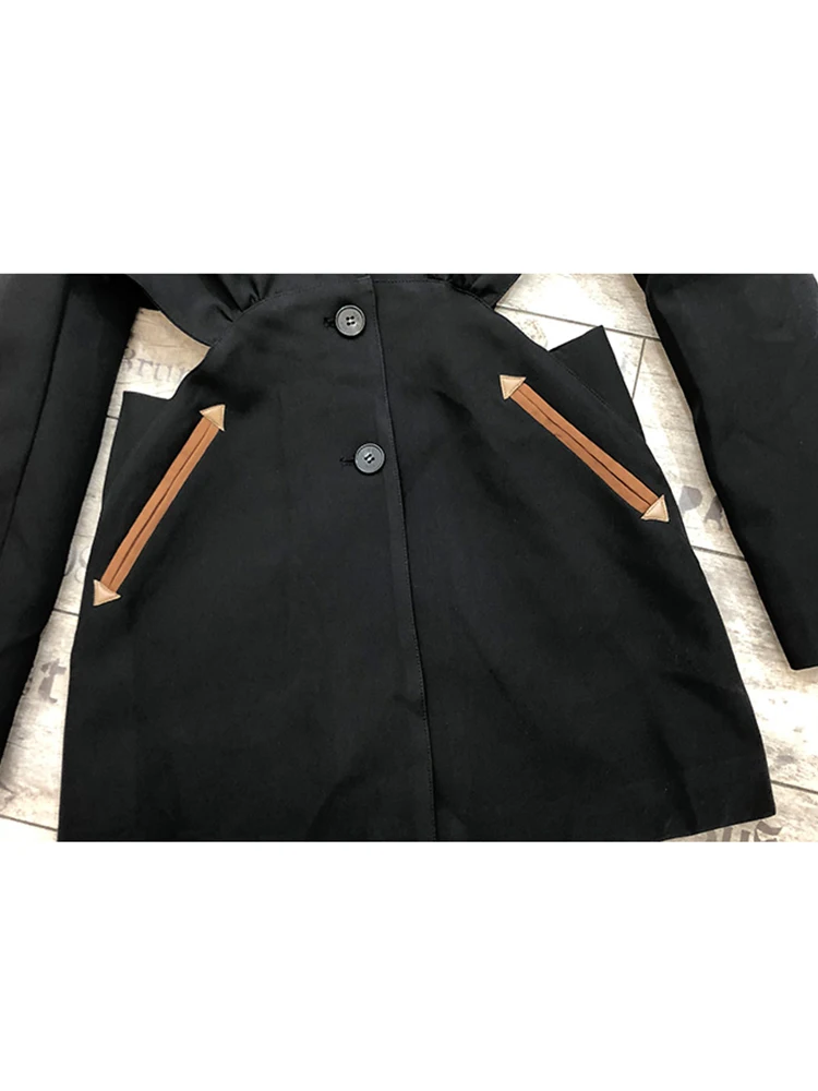Catwalk style free shipping color contrast pocket decoration sexy hollow leaking waist suit jacket ladies autumn new style 
Catwalk style free shipping color contrast pocket decoration sexy hollow leaking waist suit jacket ladies autumn new style