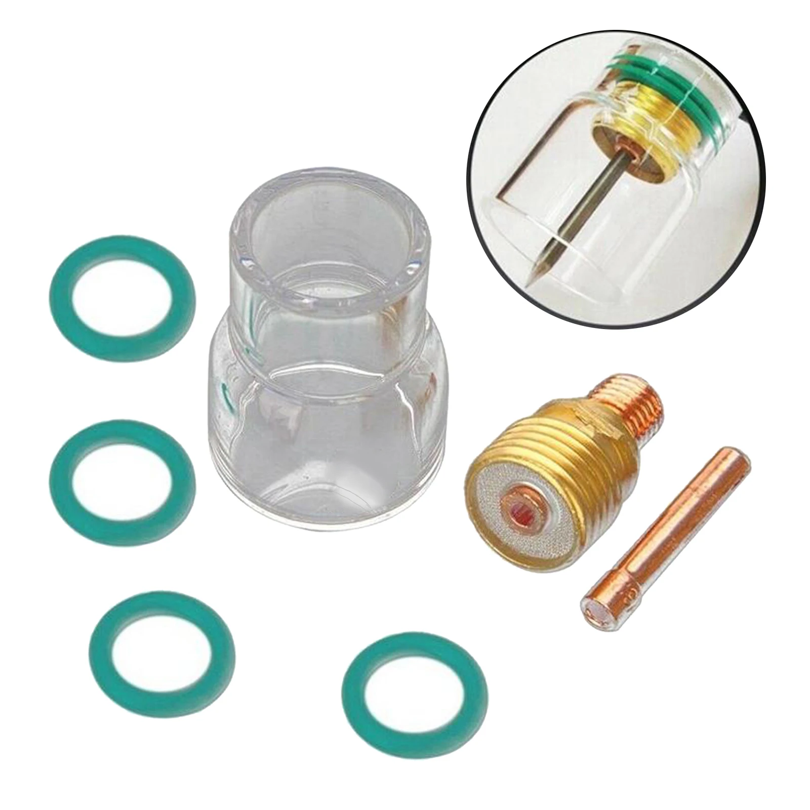 7pcs Torch TIG Welding #12 Glass Cup Kit Stubby Collets Body Gas Lens Assorted for WP17 18 26 Welding Torch Kit
7pcs Torch TIG Welding #12 Glass Cup Kit Stubby Collets Body Gas Lens Assorted for WP17 18 26 Welding Torch Kit