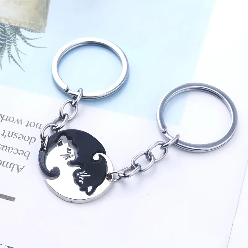 2pcs/set of Puzzle Black and White Cat Keychain Cute Animal Valentine's Day Creative Gift Unique Design Fashion Jewelry
2pcs/set of Puzzle Black and White Cat Keychain Cute Animal Valentine's Day Creative Gift Unique Design Fashion Jewelry