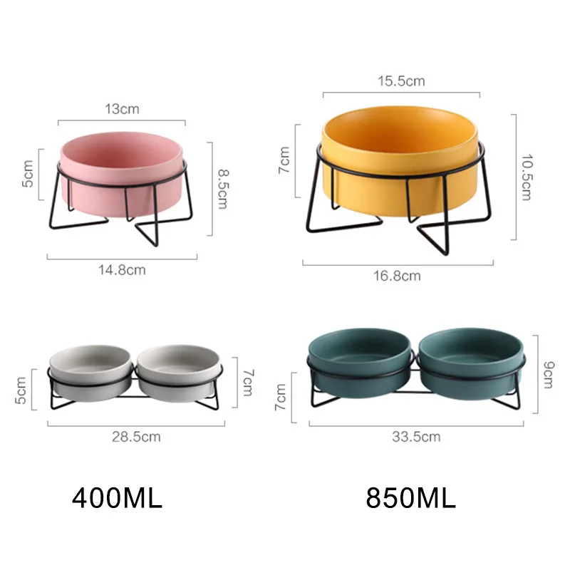 Newly Ceramic Raised Cat Bowl Pet Food Bowl with Metal Stand Protect Cervical Spine Pet Feeding Food or Water Bowls VA88
Newly Ceramic Raised Cat Bowl Pet Food Bowl with Metal Stand Protect Cervical Spine Pet Feeding Food or Water Bowls VA88