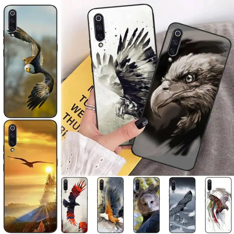 Чехол-накладка для Redmi Note 9 mi 8 9se 7 7a 8t 10 Pro Lite с изображением летающих животных орла