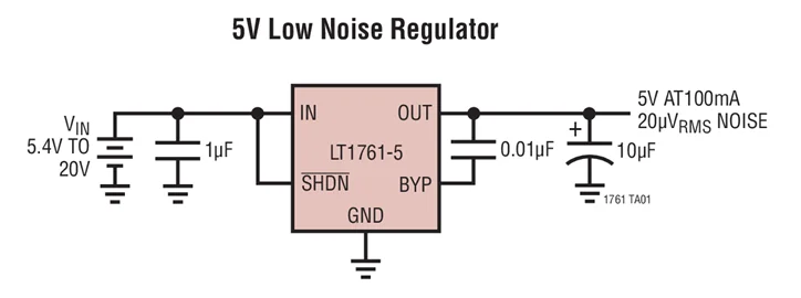 LT1761 LT1761ES5-SD LT1761ES5-5 - 100mA, низкая Шум, LDO Micropower регуляторы в TSOT-23
LT1761 LT1761ES5-SD LT1761ES5-5 - 100mA, низкая Шум, LDO Micropower регуляторы в TSOT-23