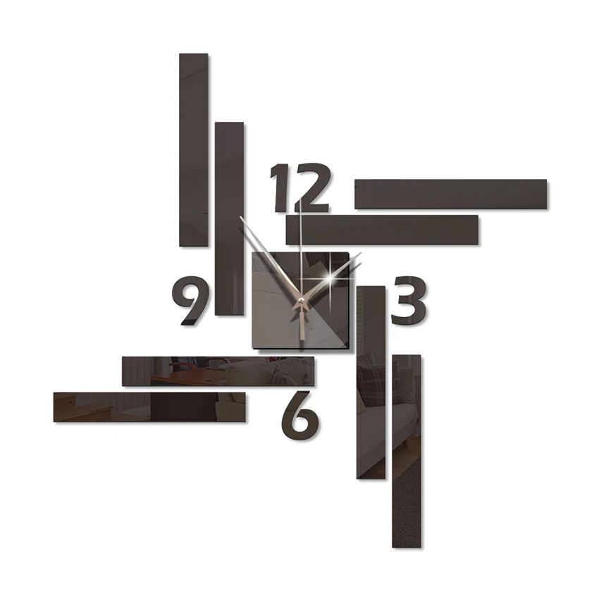 DIY Wall Clock Modern 3D Wall Clock with Mirror Numbers Stickers Rectangular Square Silent Wall Clock for Home Office Decoration
DIY Wall Clock Modern 3D Wall Clock with Mirror Numbers Stickers Rectangular Square Silent Wall Clock for Home Office Decoration