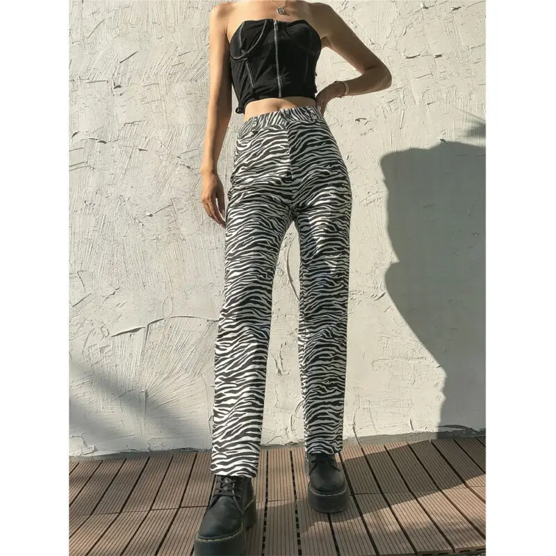 Womens Pants Wide Leg Long Animal Pattern Office OL Ladies Flared Trousers Ladies Pants High Waist Streetwear Women Trousers
Womens Pants Wide Leg Long Animal Pattern Office OL Ladies Flared Trousers Ladies Pants High Waist Streetwear Women Trousers