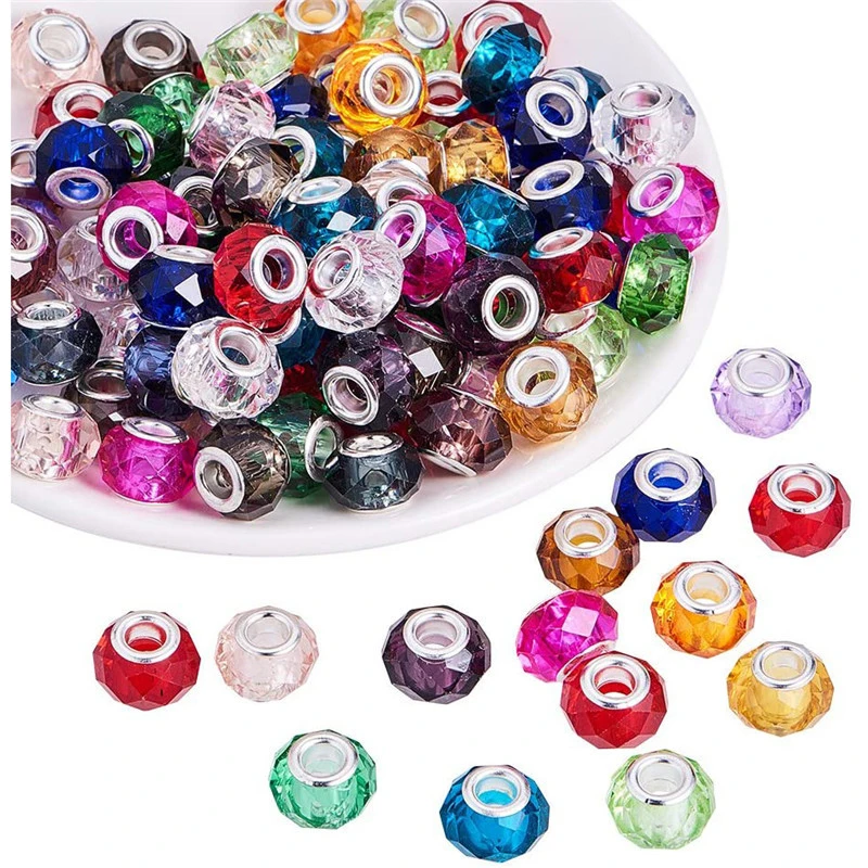 10Pcs Mixed Color Big Hole Faceted Glass Beads Snake Chains Slide Spacer Beads Fit Pandora Bracelet Jewelry for Earring Necklace
10Pcs Mixed Color Big Hole Faceted Glass Beads Snake Chains Slide Spacer Beads Fit Pandora Bracelet Jewelry for Earring Necklace