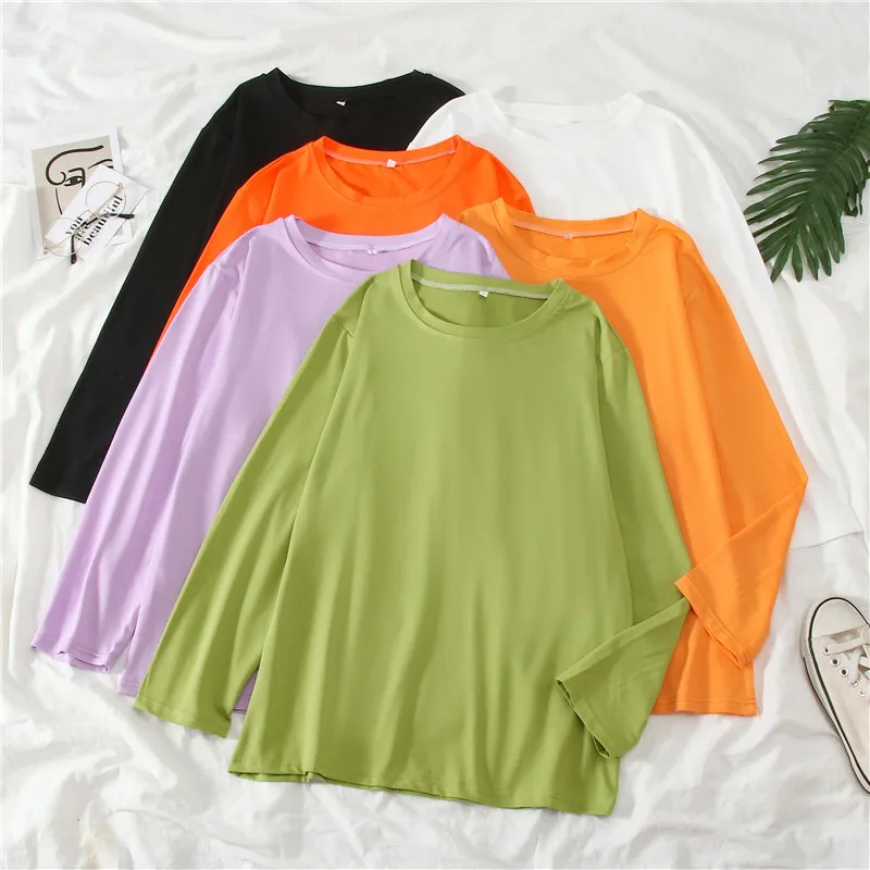 2021 summer Harajuku Streetwear Loose Women Tshirt solid color short sleeve oversized Female tops Casual Ladies Pullover T-shirt
2021 summer Harajuku Streetwear Loose Women Tshirt solid color short sleeve oversized Female tops Casual Ladies Pullover T-shirt