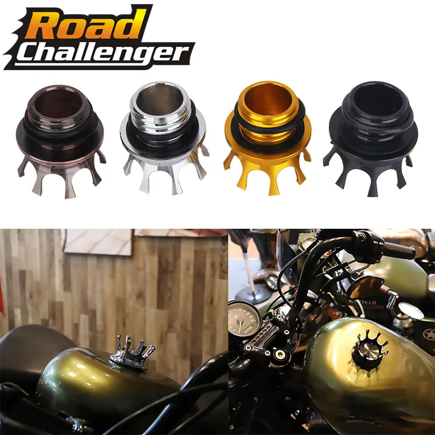 4 Color Motorcycle Crown Style Oil Cap Gas For Harley Custom Universal Cover Right-hand Thread Reservoir Vented Decorative
4 Color Motorcycle Crown Style Oil Cap Gas For Harley Custom Universal Cover Right-hand Thread Reservoir Vented Decorative