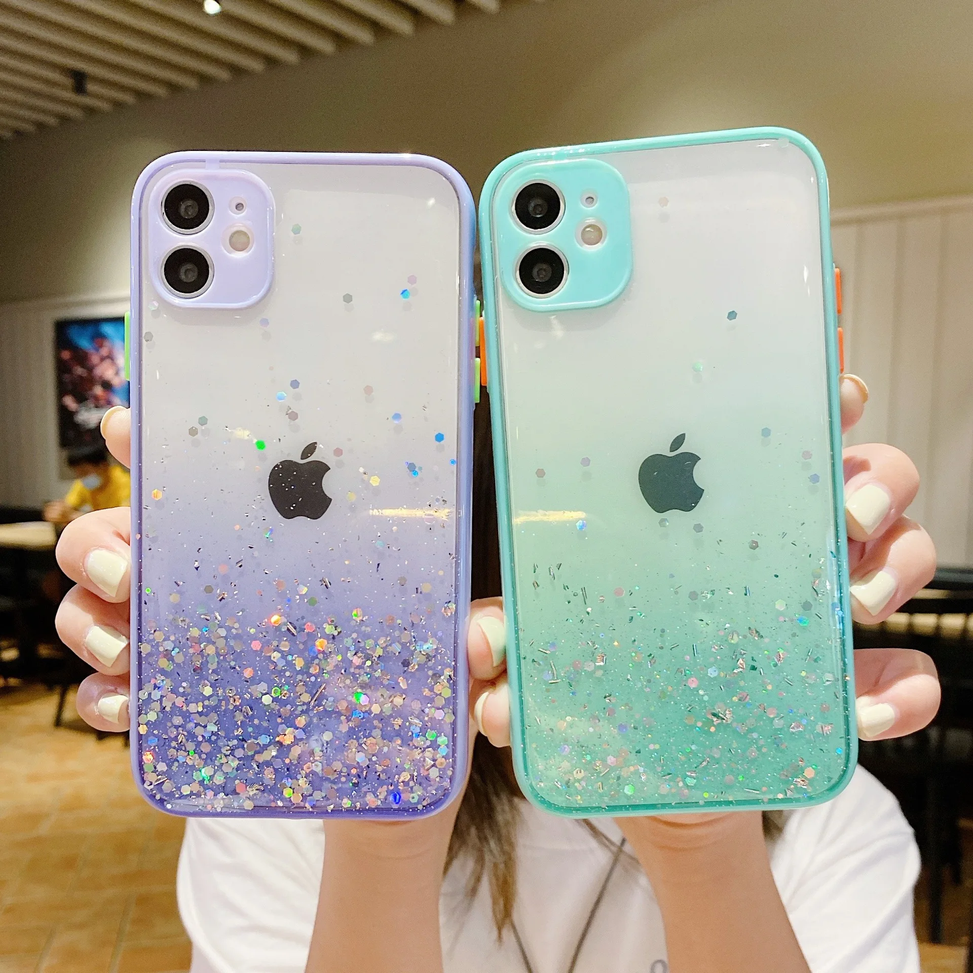 Women Lovely Foil Glitter Clear Skin-friendly Matte Mobile Phone Case Para For iPhone11Pro iPhone 11 Pro Silicon Back Cover Etui
Women Lovely Foil Glitter Clear Skin-friendly Matte Mobile Phone Case Para For iPhone11Pro iPhone 11 Pro Silicon Back Cover Etui