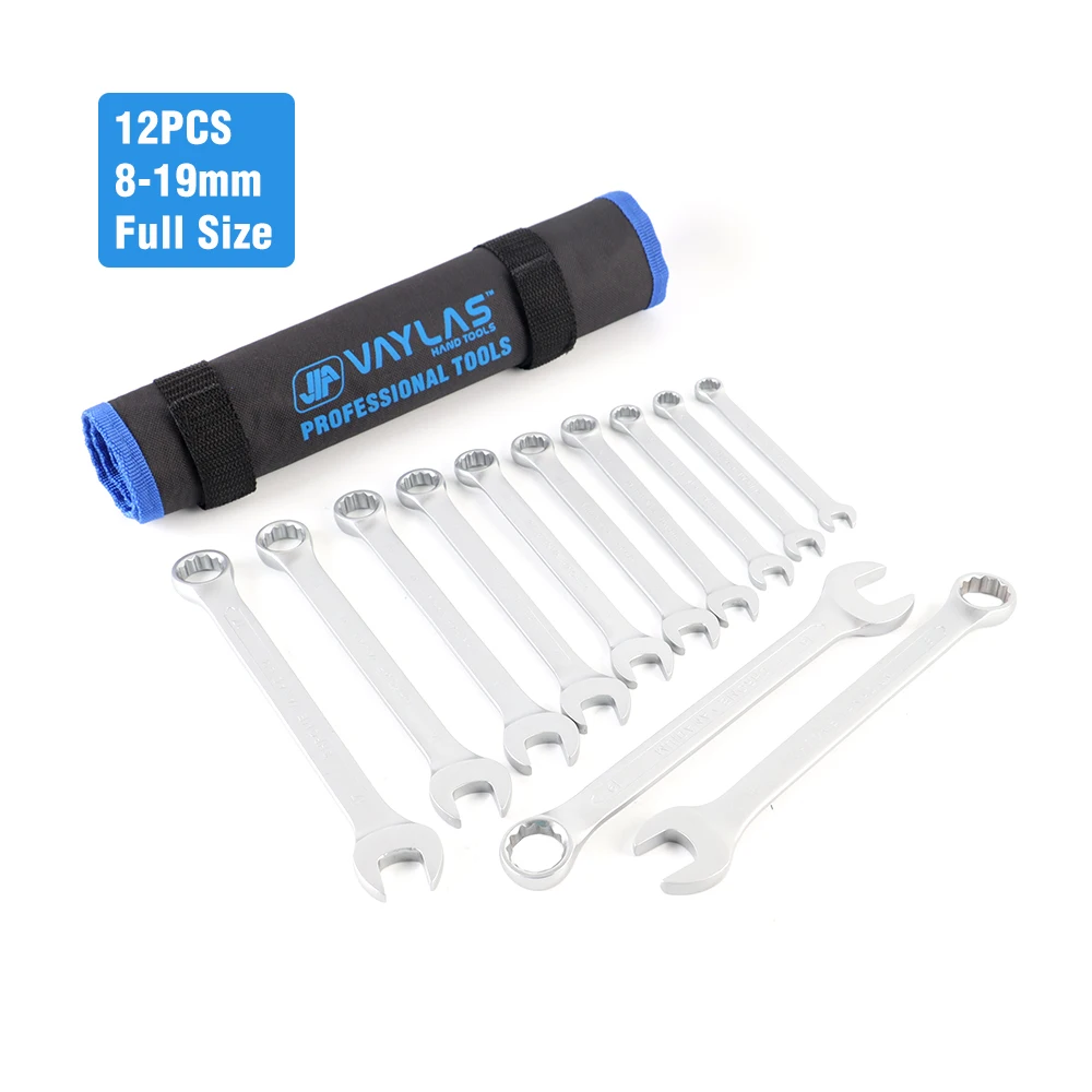 8-19mm Full Sizes Combination Wrench Set Dull Polished CR-V Open End Wrench Torx Spanner for Household Car Repair Hand Tools
8-19mm Full Sizes Combination Wrench Set Dull Polished CR-V Open End Wrench Torx Spanner for Household Car Repair Hand Tools