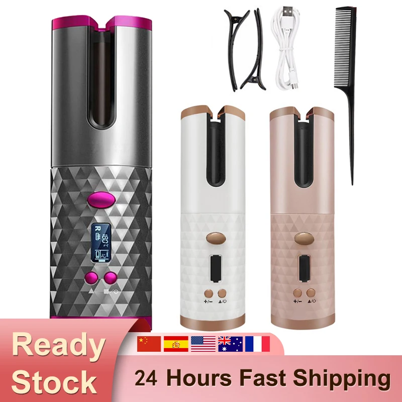 Portable Wireless Hair Curler Automatic Curling Iron USB Rechargeable for LCD Display Curly Machine Ceramic Wave Hair Curler
Portable Wireless Hair Curler Automatic Curling Iron USB Rechargeable for LCD Display Curly Machine Ceramic Wave Hair Curler