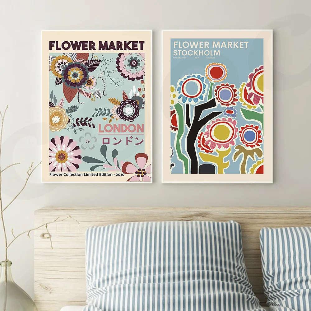 Cartoon Style Flowers Market London Wall Art Picture Poster and Print Canvas Painting Bedroom Living Room Home Decor
Cartoon Style Flowers Market London Wall Art Picture Poster and Print Canvas Painting Bedroom Living Room Home Decor
