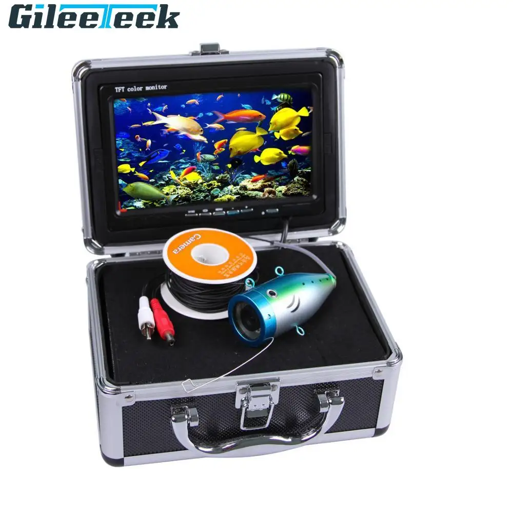 

CR110-7L 7inch 700TVL HD Fish Finder IP68 Waterproof Camera Underwater Fishing Camera 8pcs White Adjustable LEDS Fishfinder