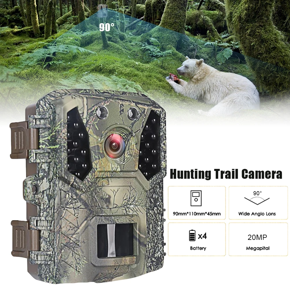 Mini Hunting Camera 20MP 1080P Wild Trail Camera Infrared Night Vision Outdoor Motion Activated Scouting 0.2S Trigger Photo Trap
Mini Hunting Camera 20MP 1080P Wild Trail Camera Infrared Night Vision Outdoor Motion Activated Scouting 0.2S Trigger Photo Trap
