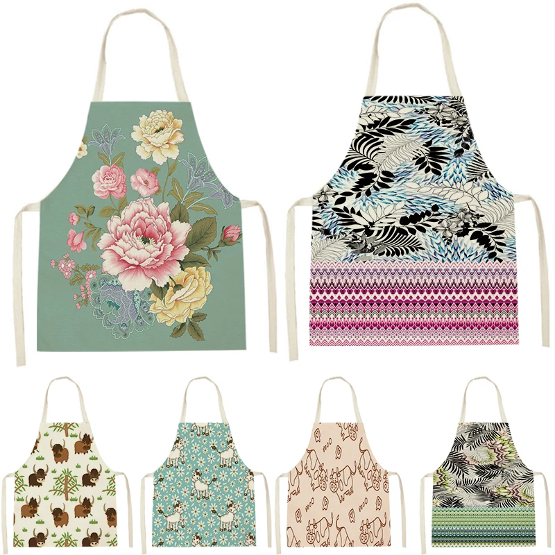 Plant Style Apron For Kitchen Sleeveless Cotton Linen Aprons Hair Apron Peony Pattern Apron Ladies Home Gadgets For Women Bib
Plant Style Apron For Kitchen Sleeveless Cotton Linen Aprons Hair Apron Peony Pattern Apron Ladies Home Gadgets For Women Bib