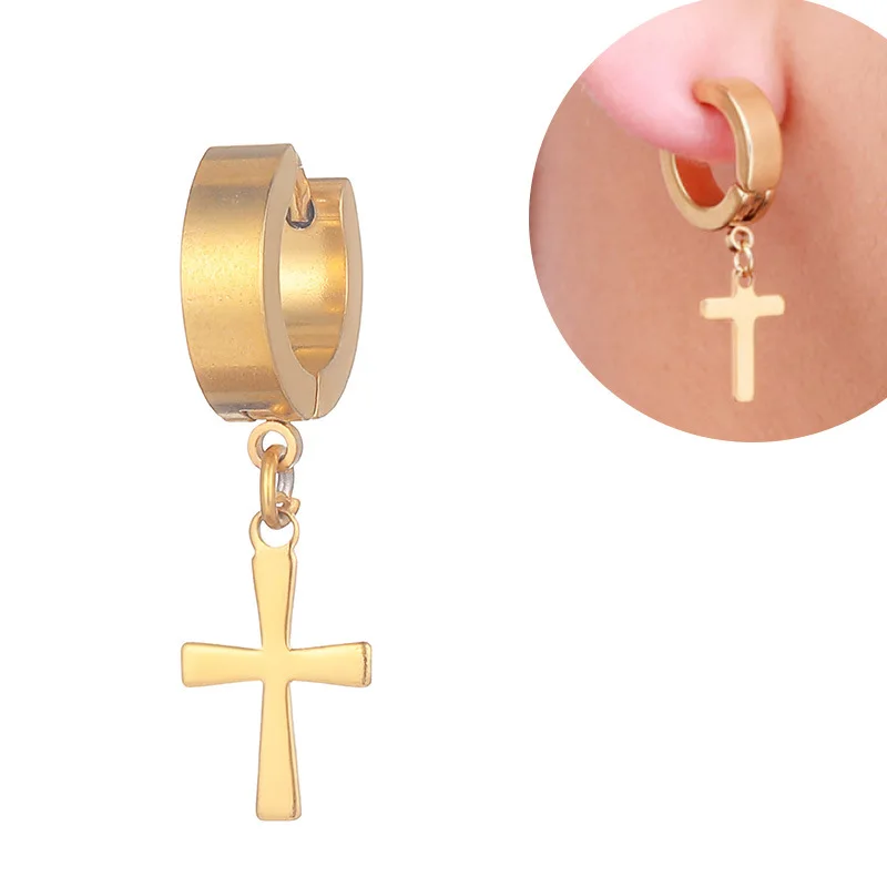 Stainless Steel Cross Earring Sets for Guys Men's Women Cool Punk NO FADE Gothic Cartilage Earring Jewelry Wholesale
Stainless Steel Cross Earring Sets for Guys Men's Women Cool Punk NO FADE Gothic Cartilage Earring Jewelry Wholesale