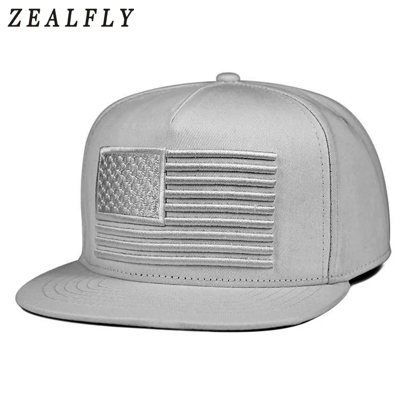 Американский флаг Snapback Кепки плоский 3D вышивка в стиле хип хоп Бейсбол Для мужчин